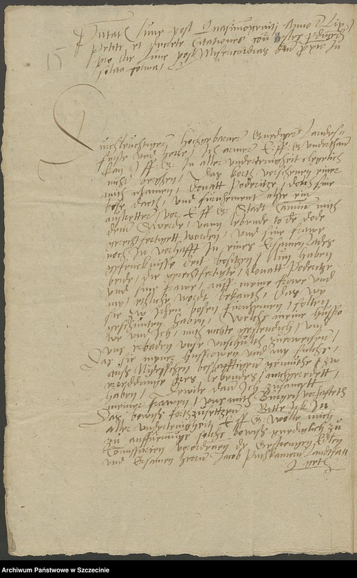 image.from.unit.number "Hans Vesper und Ehefrau contra Donat Pedentz und Ehefrau in po einer Bürgschaft."