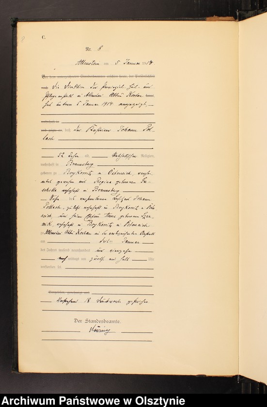 image.from.unit.number "Sterbe-Haupt-Register Tom I, Nr 1-600"