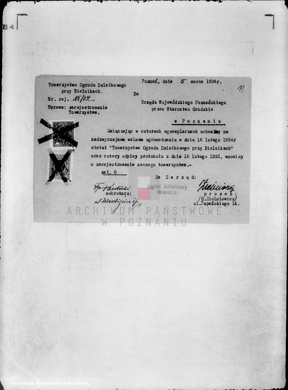 image.from.unit.number "Towarzystwo Ogródków Działkowych przy,,Bielnikach" w Poznaniu/"