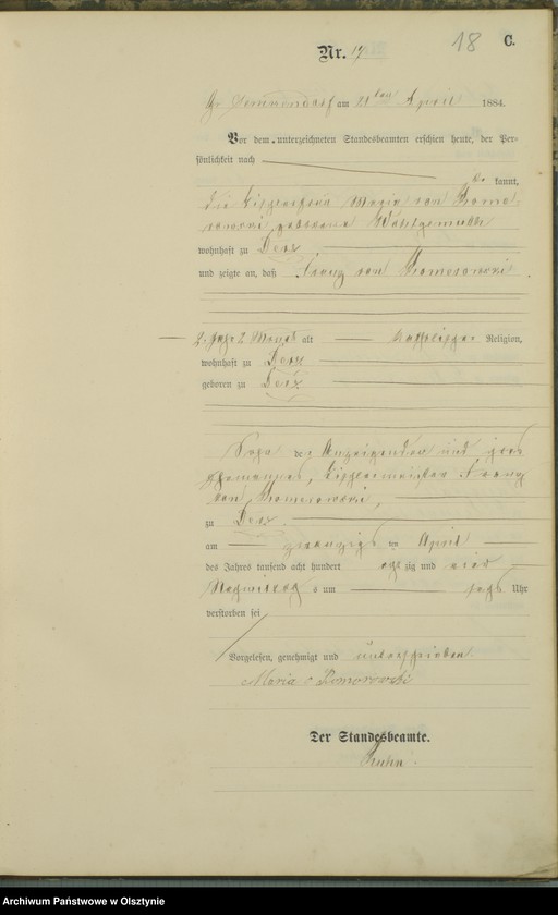 image.from.unit.number "Sterbe-Haupt-Register Nr 1 - 78"