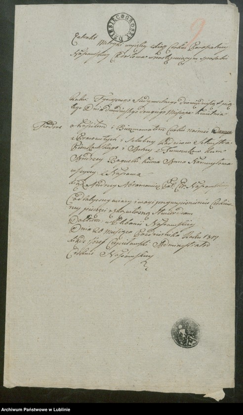 image.from.unit.number "Alegaty do ksiąg urodzeń, zapowiedzi, małżeństw i zgonów z lat 1817 - 1818"