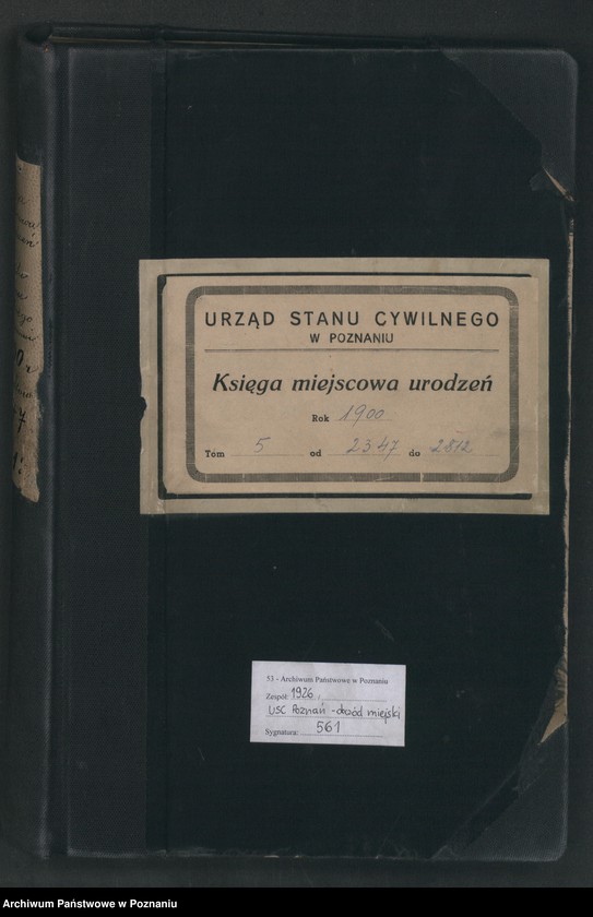 Obraz 2 z jednostki "Księga miejscowa urodzeń"