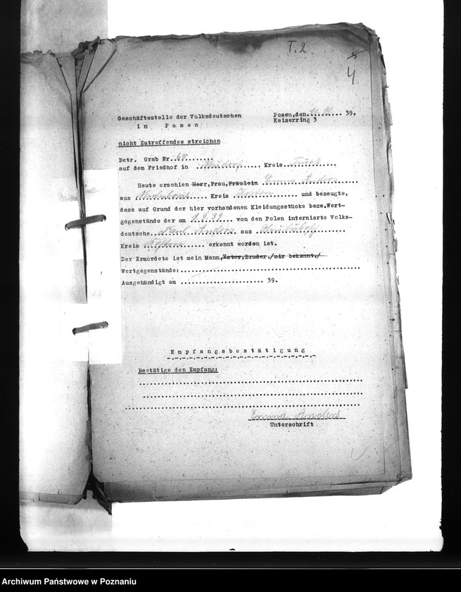 Obraz 8 z jednostki "Wykazy miejscowych Niemców, którzy zginęli w 1939 roku A - P"