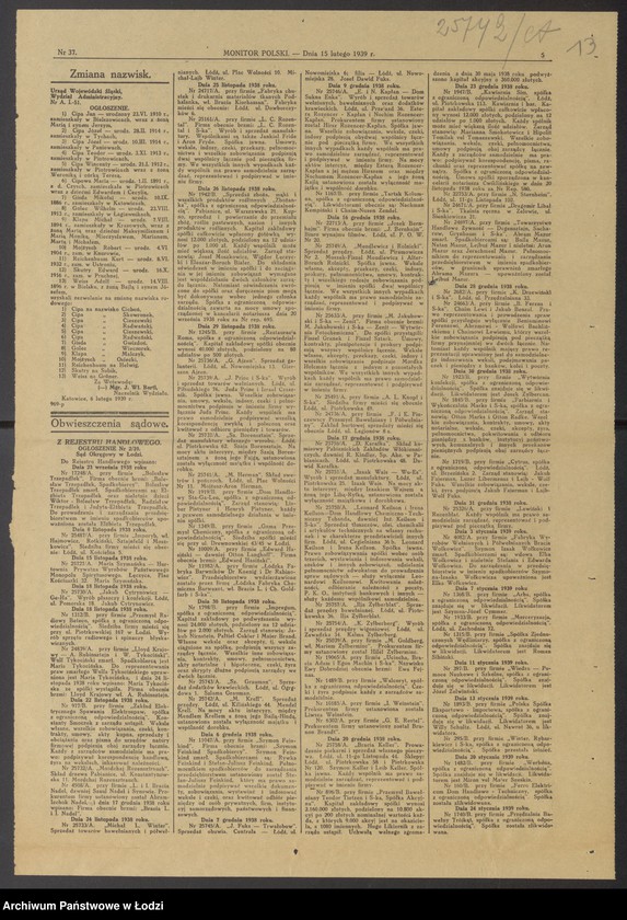 Obraz 15 z jednostki "Mendel Krell- sprzedaż przędzy"