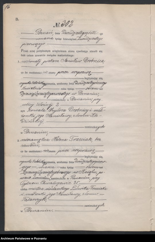 Obraz 18 z jednostki "Księga miejscowa małżeństw tom II [Rejestr główny małżeństw]"