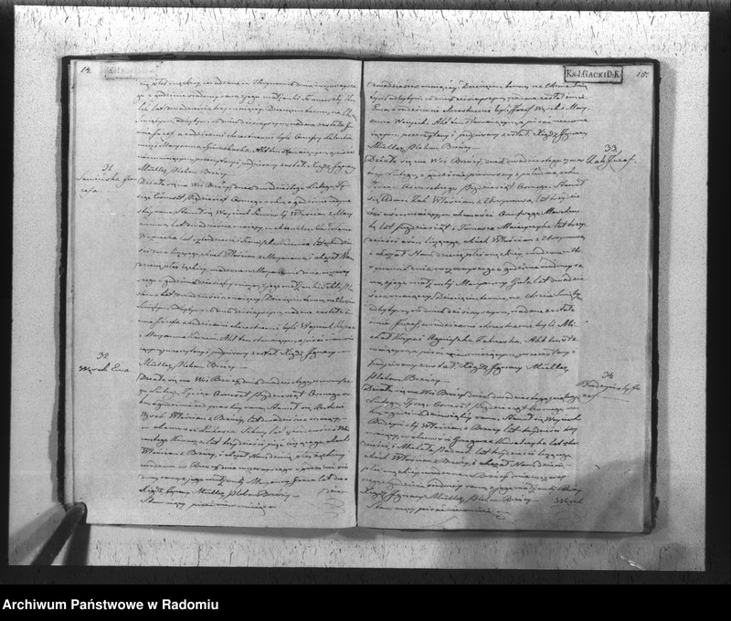 Obraz 10 z jednostki "Duplikat akt religijno cywilnych urodzonych, zaślubionych i zeyścia parafii Brzóza na rok 1858"