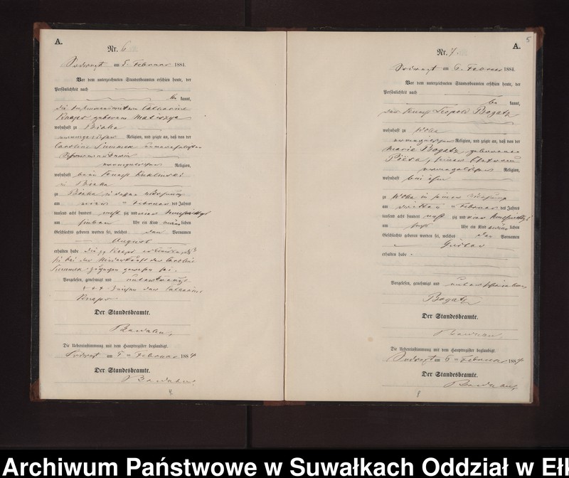 image.from.unit.number "Geburts-Neben-Register des Preussischen Standes-Amtes Neuhoff Kreis Loetzen"