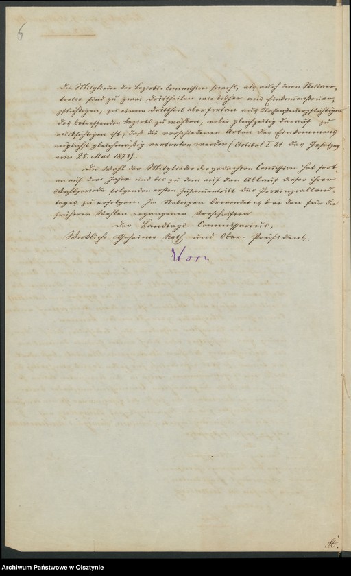 image.from.unit.number "Acta des [21]ten Provinzial-Landtages der Stände des Königreichs Preußen Wahlen"