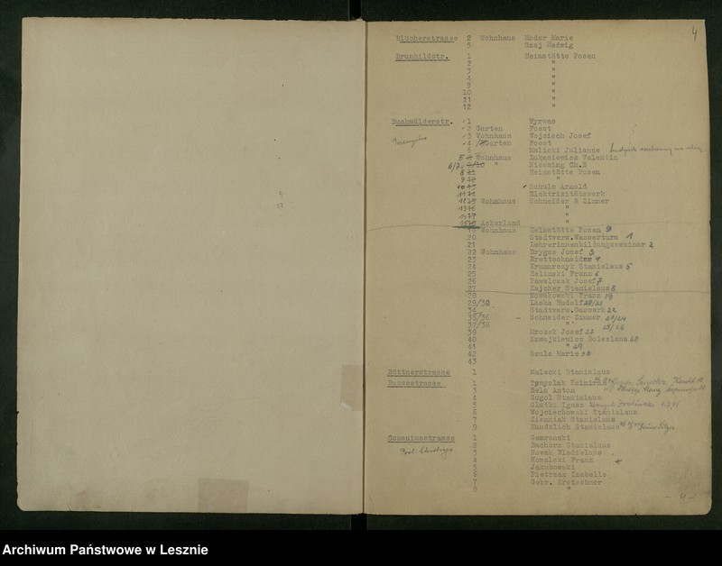 image.from.unit.number "[Rejestr mieszkańców Leszna /Strassen und Hausnumer Verziehnis/]"