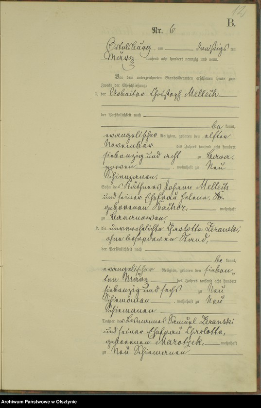 image.from.unit.number "Heiraths-Haupt-Register Nr 1 - 13"