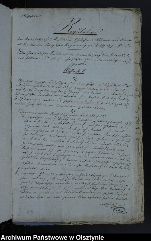 image.from.unit.number "Schullehrer-Witwen- u. Waisen-Unterstüzungs Anstalt und die Verhandlungen mit derselben"