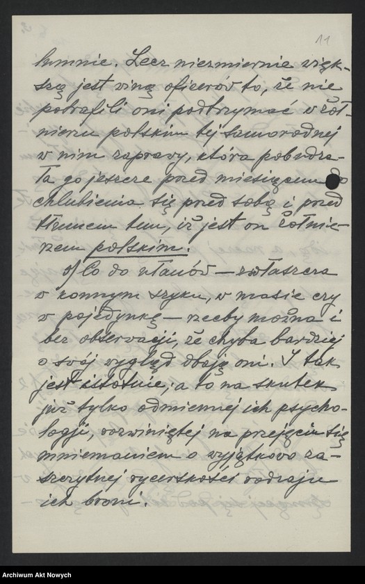 image.from.unit.number "Skargi na nadużycia gospodarcze, nędzę, paskarstwo, uwagi o zachowaniu się żołnierzy na ulicy. Korespondencja, wycinek prasowy"