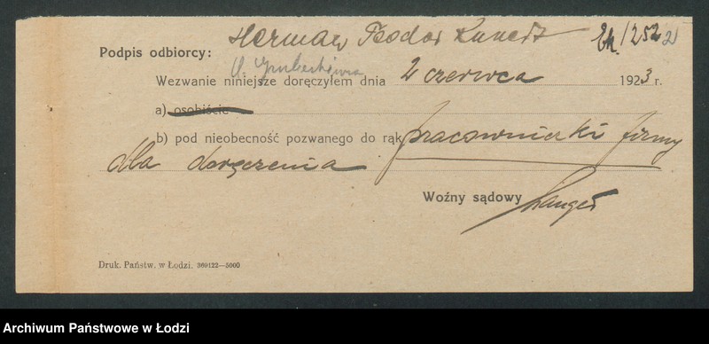 Obraz 4 z jednostki "Herman Teodor Kunert – skład obrazów i materiałów piśmiennych"