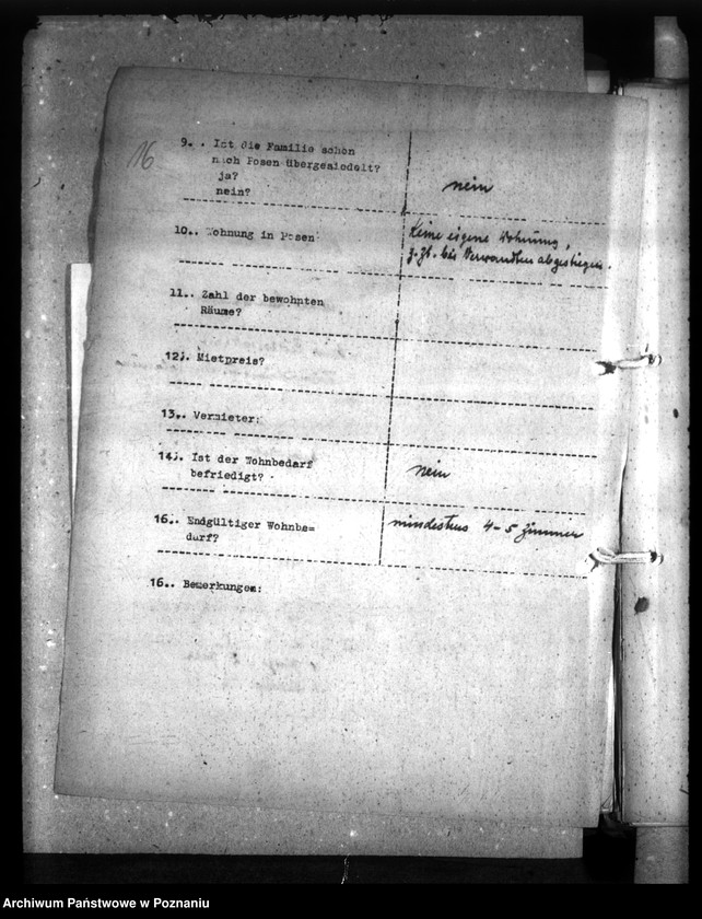 Obraz 20 z jednostki "Wohnungszuweisungen für Deutsche. Verdrängung der Polen."