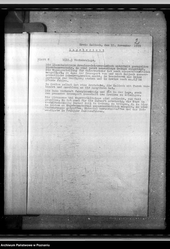 Obraz 6 z jednostki "Lageberichte aus dem Kreise Kalisch"