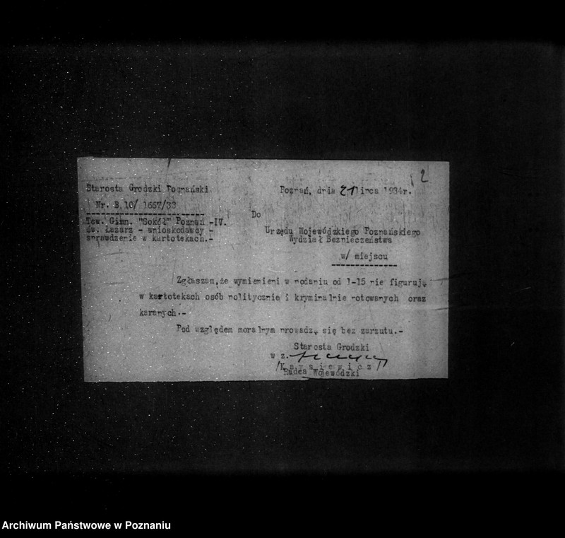 Obraz 6 z jednostki "/Towarzystwo Gimnastyczne Sokół Poznań IV św. Łazarz w Poznaniu - rejestracja/"