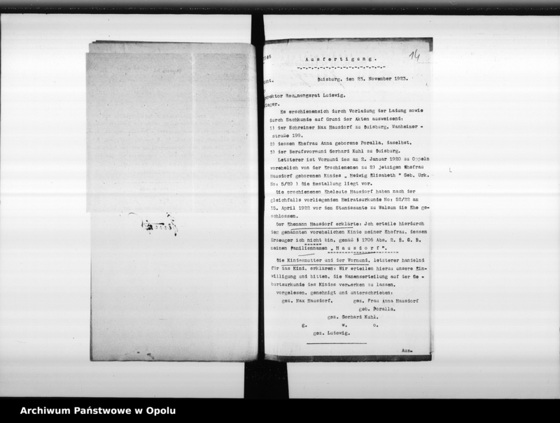 Obraz 16 z jednostki "[Akta zbiorowe Urzędu Stanu Cywilnego - urodzenia]"