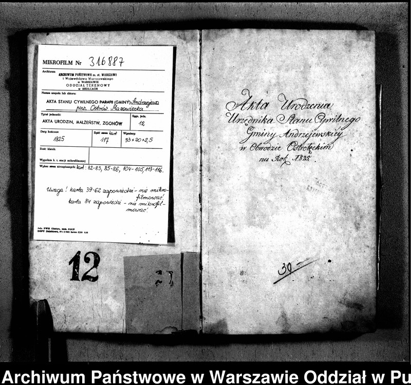 image.from.unit.number "Akta urodzeń, małżeństw, zgonów"
