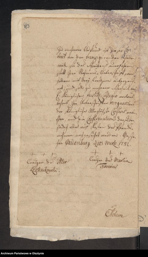 image.from.unit.number "Besitz Veränerung bey denen 2 5/8 Huben in Lomnau [Łomno] H. [Haupt] Amts Neidenburg [Nidzica] Leschnikowski Peter, Ferarius Martin,v. [von] Burski Mathias, v. [ von] Leschnikowskische Erben, v. [von] Komorowska Frantisca vereh. [vereheliche] geb. [geborene] Krajewska"