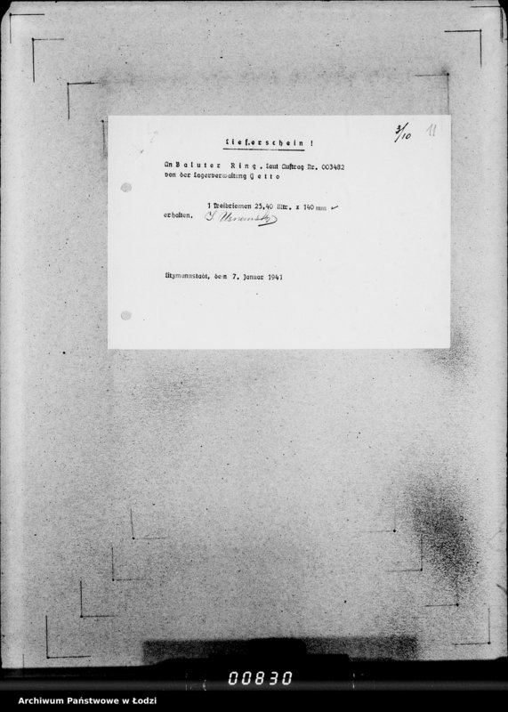 Obraz 15 z jednostki "Lieferscheine"