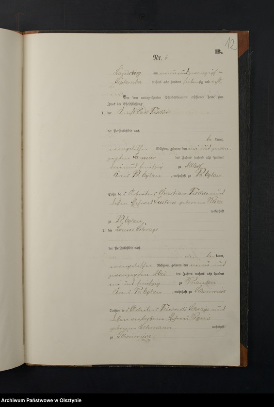 image.from.unit.number "Heiraths-Neben-Register Nr 1 - 9"