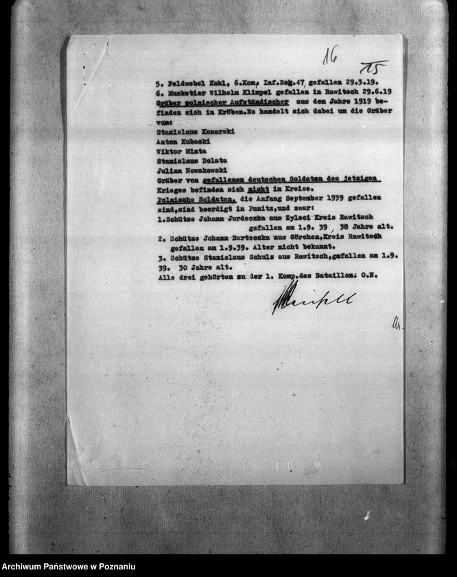 Obraz 20 z jednostki "Amtliche Meldungen Kreis Gostingen (Gostyń)"