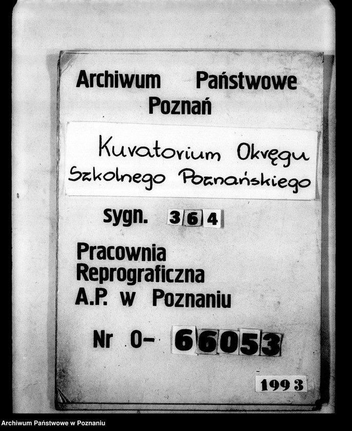 Obraz 1 z jednostki "[Gimnazjum Marii Magdaleny w Poznaniu protokoły z egzaminu dojrzałości eksternów]"