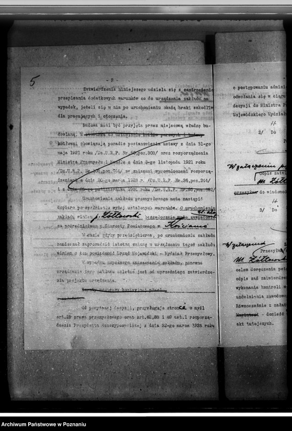 Obraz 9 z jednostki "Zatwierdzenie projektu zakładu przemysłowego nr 523 / rzeźni/ własność Marcelego Żółtowskiego w Zadorach /pow. kościański/"