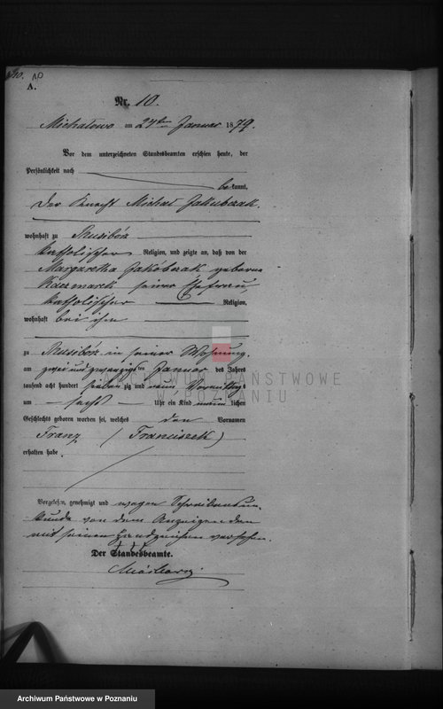 Obraz 12 z jednostki "Księga urodzeń"