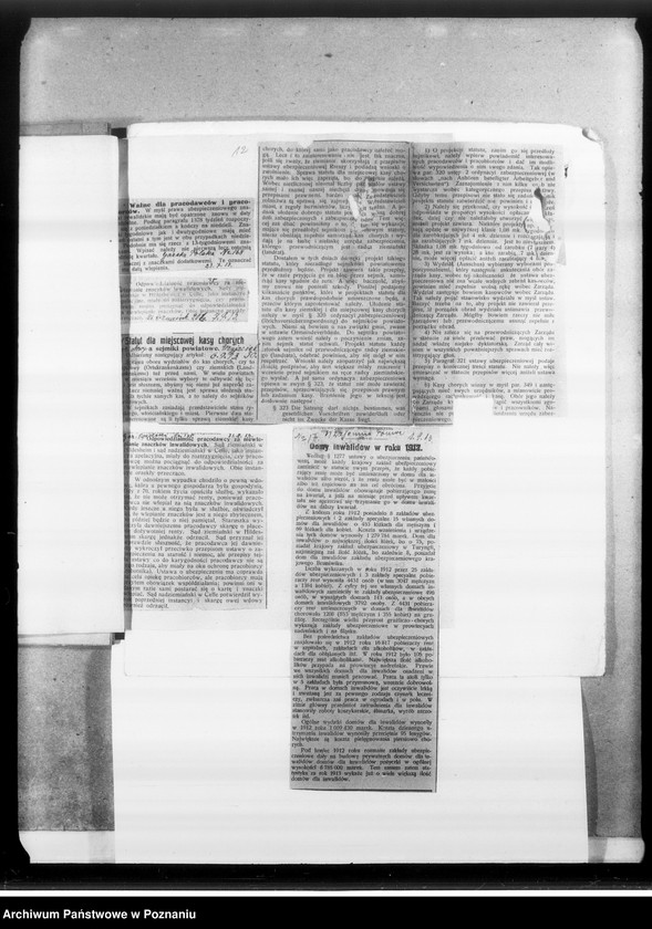 Obraz 16 z jednostki "Ubezpieczenia i renty po zabitych na wojnie [Wycinki prasowe]"