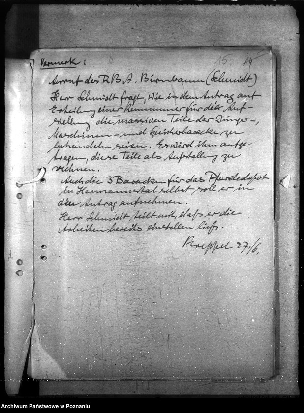 Obraz 19 z jednostki "Pferdedepot der Polizei - Hermanntal bei Neustadt (Posadowo, powiat Nowy Tomyśl) II"