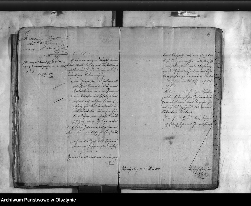 image.from.unit.number "Abtheilung des Innern. Personalia des bei der Feuer-Sozietäts Direktion aus gestellten Controlleur Glede [August]"