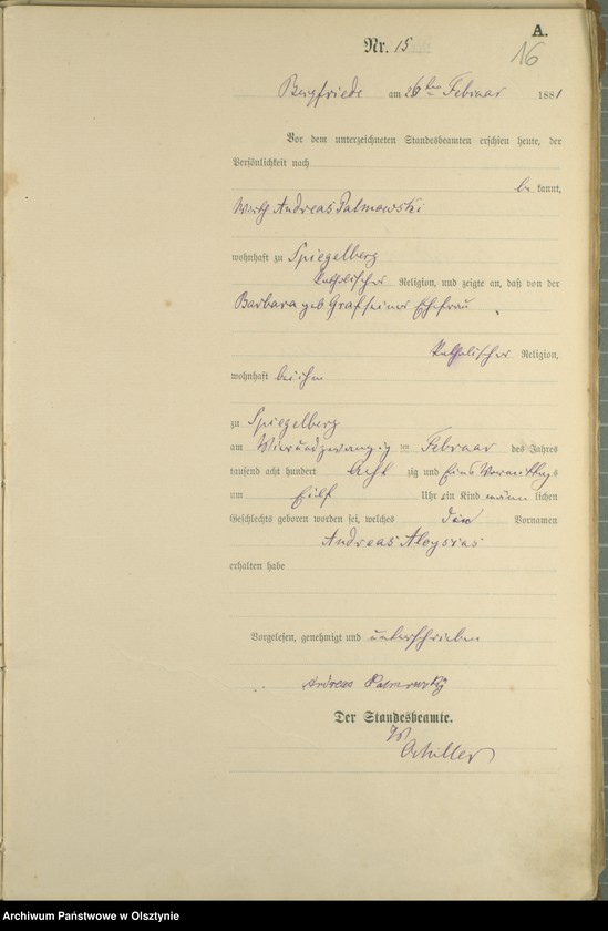 image.from.unit.number "Geburts-Haupt-Register Nr 1 - 98"
