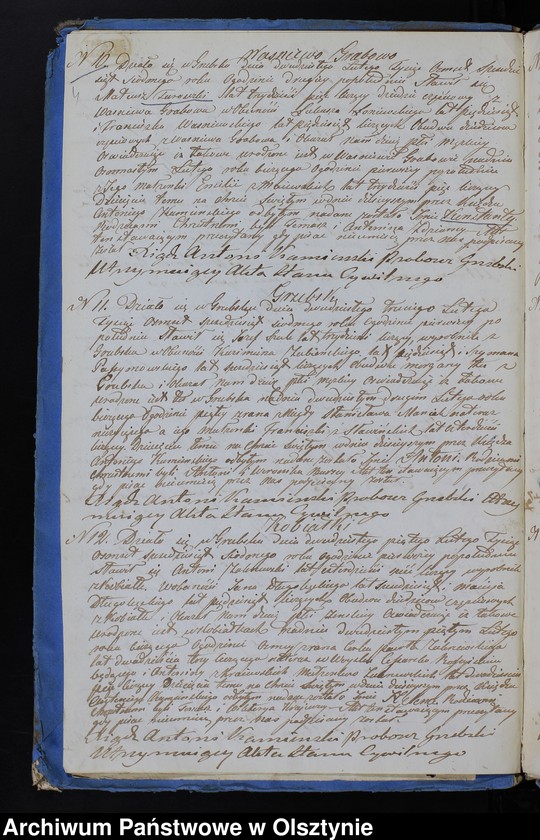 image.from.unit.number "Duplikat Aktów Urodzenia, Zaślubień, Zejścia z Parafii Grzebskiej z Roku 1867"