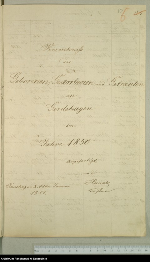 image.from.unit.number "Die Duplicate des Kirchenbuchs von Claushagen [Przytoń], Gerdshagen [Gardno], Rosenfelde [Brzeźniak] und Bernsdorff [Zdrojewo]"