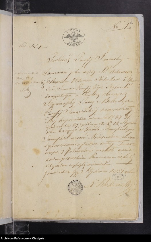 image.from.unit.number "Annexa z parafii Janowiec w roku 1851"