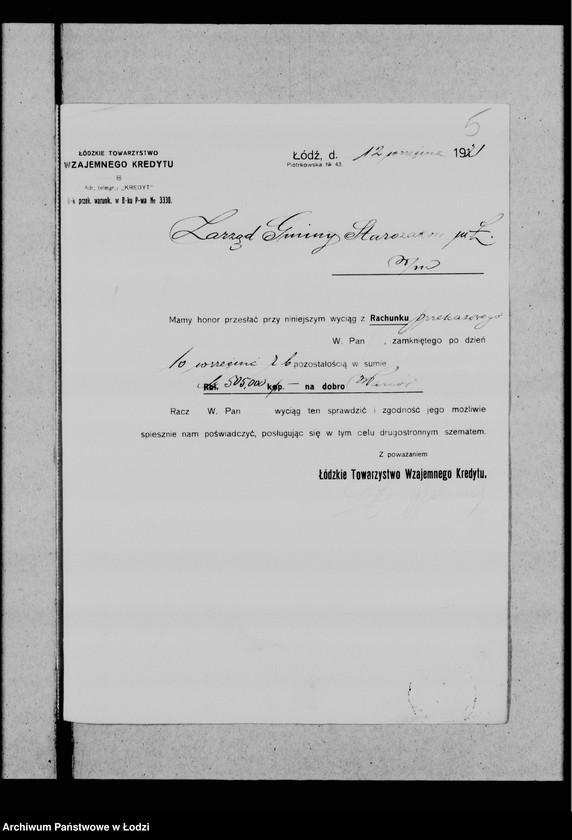 Obraz 9 z jednostki "Wyciągi z Banków"