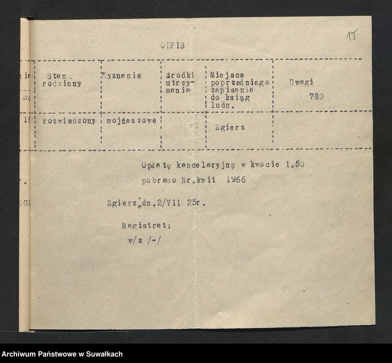 image.from.unit.number "Dowody do aktów ślubu 1926 r."