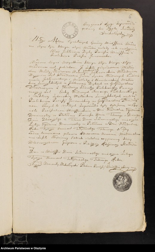 image.from.unit.number "Annexa Slubne z parafii Janowieckiey Obwodu Mławskiego z Roku 1833"