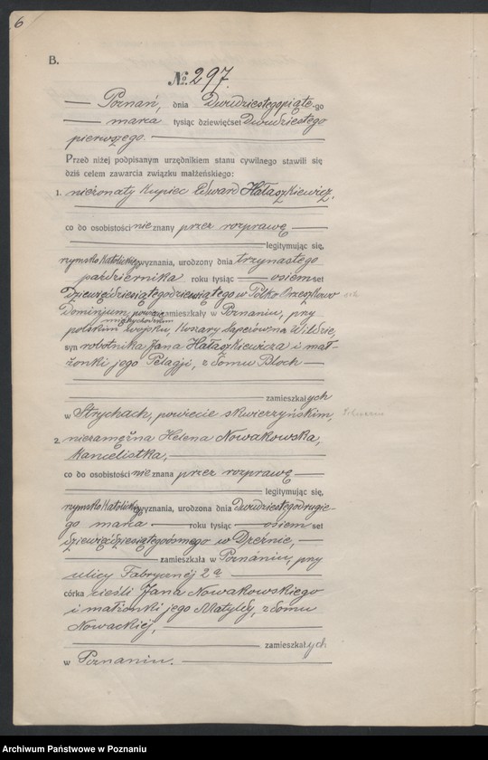 Obraz 8 z jednostki "Księga miejscowa małżeństw tom II [Rejestr główny małżeństw]"