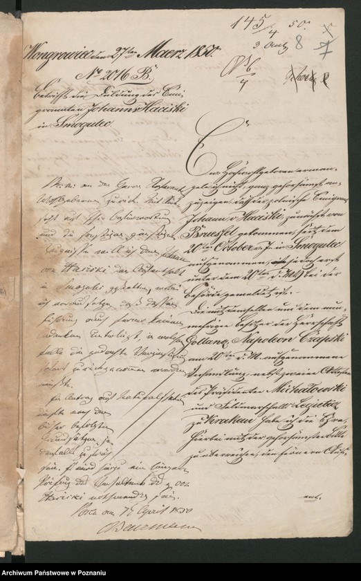 Obraz 13 z jednostki "A. betr. Johann von Haciski"