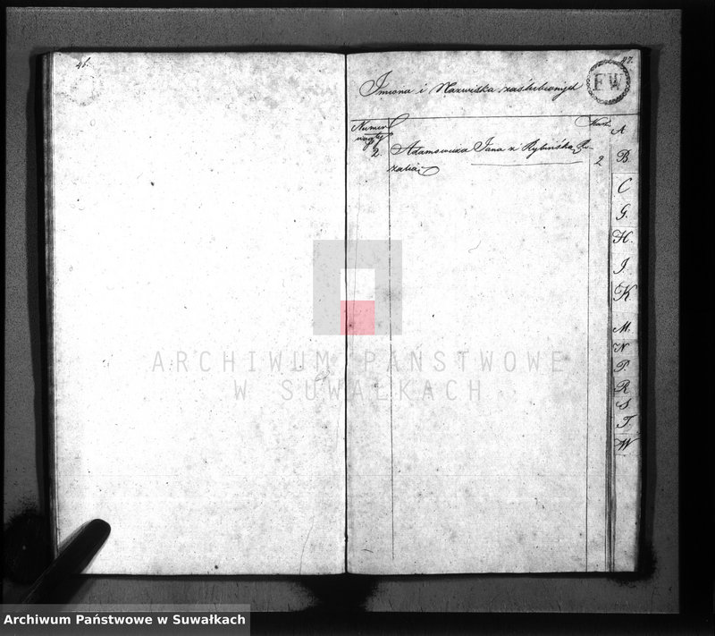 image.from.unit.number "Akta zaślubionych gminy wiżańskiey obwodu seyneńskiego, w województwie augustowskim od dnia 1-go stycznia do dnia ostatniego grudnia 1823 roku"