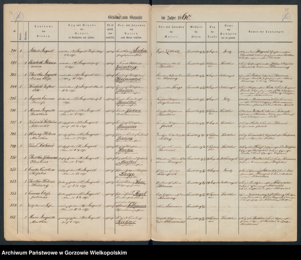 image.from.unit.number "Duplikate der Hauptkirche zu Landsberg an der Warthe (zawiera też księgę zgonów Konkordien Kirche z 1860 r.)"