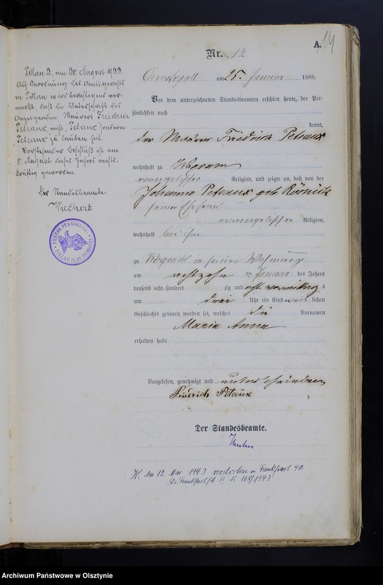 image.from.unit.number "Geburts-Haupt-Register Nr 1 - 199"