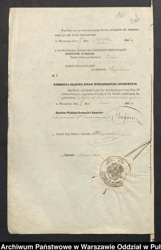 image.from.unit.number "O urządzaniu chłopów byłej rządowej wsi Jonik, gm. Komorowo wchodzącej w skład prywatnej własności tejże nazwy podlegającej ziemianinowi Piotrowi Zieleńskiemu"