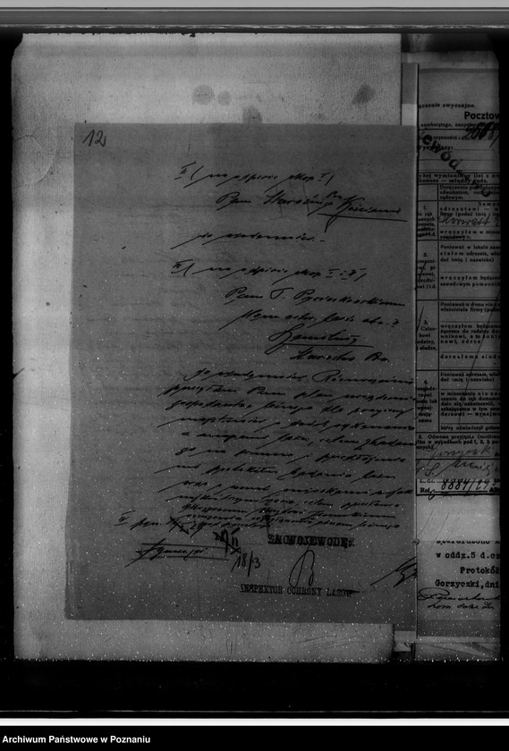 Obraz 16 z jednostki "Majętność /leśna/ Gorzycziki powiat kościański"