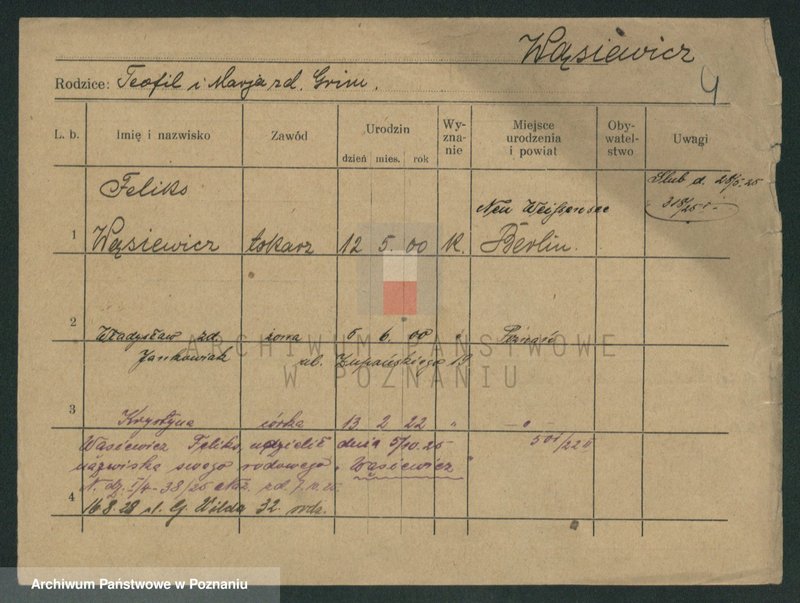 Obraz 11 z jednostki "Wasielski - Waszyniak"