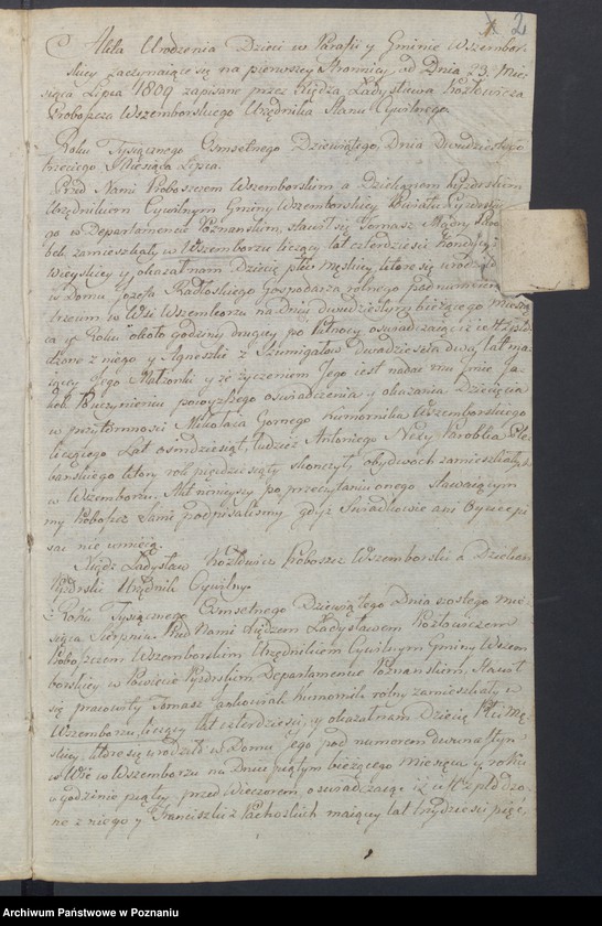 Obraz z jednostki "Księga Aktów Urodzenia tudzież Księga Aktów Zejścia."