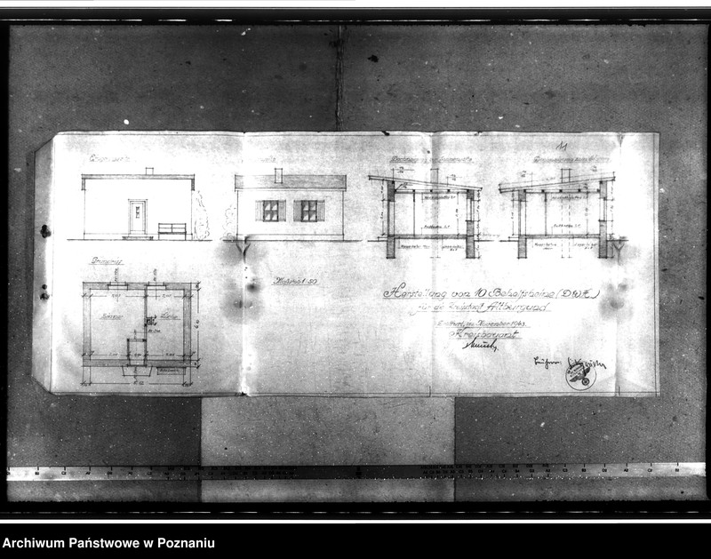 Obraz 17 z jednostki "Bau von Behelfsheimen in Altburgund (Szubin). Polenbaracken"