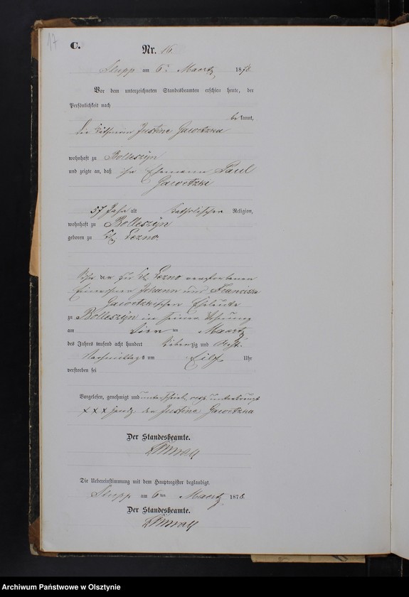 image.from.unit.number "Sterbe-Neben-Register Nr 1 - 73"